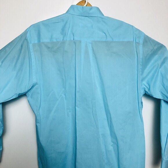 Fabio Inghirami Mens Lt Blue L/S Ctn Btn Down w/ Pocket Size 15 3/4X40 - Picture 5 of 5